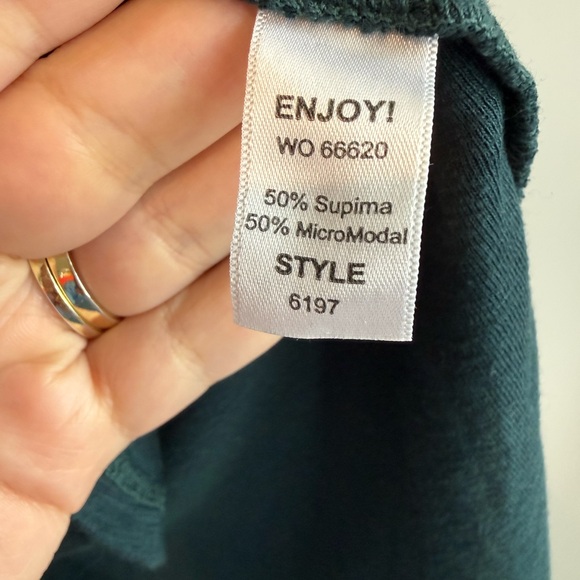 Michael Stars Green Long Sleeve Top - Picture 10 of 11